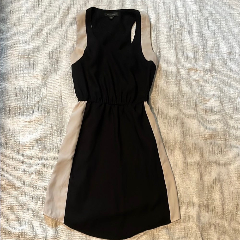 Banana Republic Black Racer Back Mini Sundress